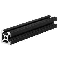 Profilé en aluminium industriel double face noir, norme européenne, extrusion d'aluminium 2020n2 2040 4040