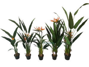 Piante Artificiali di Uccello del Paradiso, Palma dei Viaggiatori in Vendita, Piante in Plastica a Grandezza Naturale, Bonsai Artificiali di Skybird per Decorazione Casa - Product Image 4