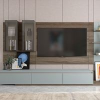 Armoire en MDF, meubles de salon, armoires coulissantes, armoire murale en bois, armoires blanches personnalisées indiennes avec miroir bleu