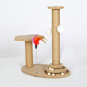 Krabpaal Klimrek met duurzaam spindelsysteem, kraboppervlak van hennep met krasbestendige achterkant, speeltje voor katten - Product Image 2