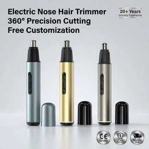 CITICITY <b>Waterproof</b> Rechargeable Dual Edge Blade Safety System Premium Painless <b>Electric</b> Nose Hair Trimmer for Men - Product Image 1