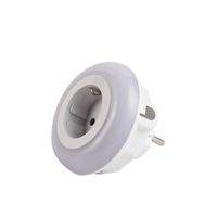 Nouvelle veilleuse LED créative à brancher avec capteur intelligent, prise murale moderne blanche pour salon et bureau