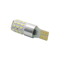 Ampoule LED T10 universelle T15 912 921 de recul 3W 12V 24V Blanc chaud 3000K Large plage de tension Dissipateur de chaleur en aluminium pour camping-car, caravane, bateau marin