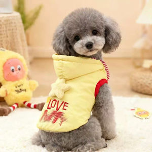 Chaleco Acolchado para Perro con Diseño Nuevo, Bordado de Estrella, Chaqueta Cálida de Invierno para Perros Pequeños - Product Image 1