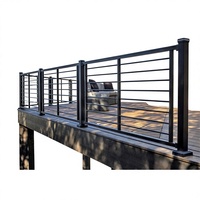 Panneaux de clôture verticaux modernes en aluminium |   Balustrade de balcon, d'escalier, d'hôtel et d'hôpital en acier revêtu de peinture en poudre, résistant à la rouille et offrant une intimité