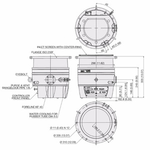 ปั๊มโมเลกุล Agilent Turbo-V 2K-G รุ่น 1600Ls สแตนเลสสตีล ปั๊มสุญญากาศแก๊สประสิทธิภาพสูง - Product Image 2