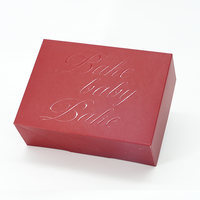 Caja de Regalo de Cartón Rígido Roja Personalizada con Laminado Mate y Embalaje de Papel Premium