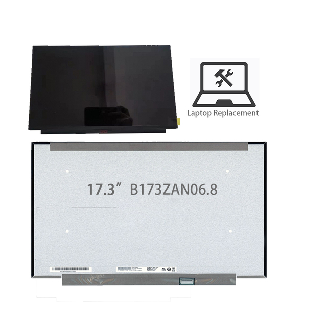17.3" Laptop Replacement Screen  B173ZAN06.8 Laptop LCD Screen 4K UHD 3840*2160 40 Pins Display Panel No Touch Screen