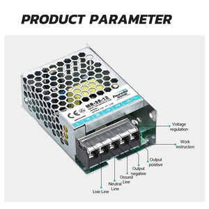 <span class=keywords><strong>Alimentation</strong></span> miniature à commutation unique HVIELE MS-35W-12V de qualité industrielle, AC-DC, 3,0 A, efficacité de 85,5 %, 100-240 V, 60 Hz, double usage industriel - Product Image 4