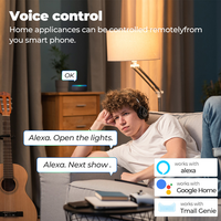 Tuya WiFi Smart Home IR Controller, télécommande universelle sans fil IR, interrupteur intelligent IR, fonctionne avec Alexa Google Home