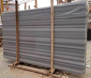 Mármol blanco pulido personalizado con venas de madera gris ecuatar <span class=keywords><strong>Marmara</strong></span> losas de mármol de cebra azulejos para piso de pared y escaleras - Product Image 4