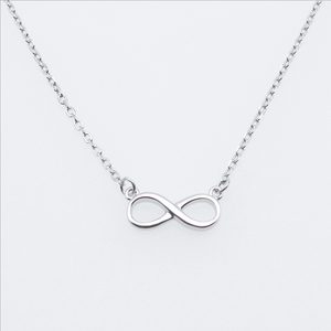 Estremamente semplice in <span class=keywords><strong>oro</strong></span> rosa <span class=keywords><strong>oro</strong></span> 925 sterling silver infinity <span class=keywords><strong>collana</strong></span> - Product Image 1