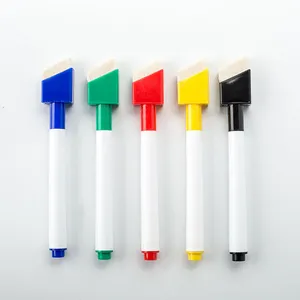 Düşük adedi özel baskı çevre dostu ucuz düşük koku 4 renkler silinebilir yağ jel renkli beyaz tahta kalem ile fırça
