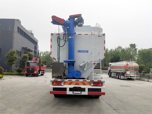 Brand New FAW 8X4 40000L 45CBM Bulk Feed Delivery Truck for Poultry Farm Livestock Feed Transport - Product Image 4