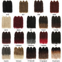 Extensions de Cheveux Tressées au Crochet Afro Ondulées Style Océan Bohème, Boucles Gogo et Ondulations Profondes de 22 Pouces pour Femmes Noires