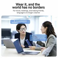 Lunettes intelligentes de traduction AI AIMB-G2 Pro, lunettes intelligentes pour répondre aux appels avec caméra HD, lunettes de sport