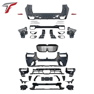 Actualización a <span class=keywords><strong>X7M</strong></span> 2022 + Kit de carrocería de parachoques delantero de parachoques trasero para <span class=keywords><strong>BMW</strong></span> X5 G05 2019-2021 - Product Image 2