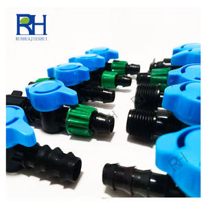 16มม. วาล์วเทปน้ำหยดเชื่อมต่อด่วนบอลวาล์วพลาสติกในระบบชลประทานแบบหยดเพื่อการเกษตร1ฮ่า - Product Image 5