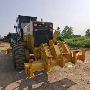 รถเกรดเดอร์ CAT 140K สภาพดี รถมือสองสำหรับงานก่อสร้างถนน ตัวถังเหล็กสีเหลือง ยางขนาดใหญ่ ทนทาน - Product Image 2