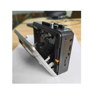 Vintage Factory Auto Reverse Cassette Recorder AM FM Radio Tape Player Built In <b>Speaker</b> Portable Nostalgic Retro Music Player - Product Image 2