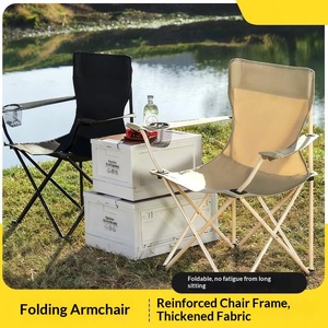 Fauteuil pliant d'extérieur portable pour la pêche, les loisirs, la plage, le <span class=keywords><strong>camping</strong></span>, chaise lune en tissu Oxford, mobilier d'extérieur - Product Image 4