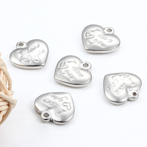 Ciondoli a <span class=keywords><strong>Cuore</strong></span> <span class=keywords><strong>con</strong></span> Zampa di Gatto 12x9mm in Argento Tibetano, Pendenti Antichi per Creazione di Gioielli Fai-da-Te e Artigianato - Product Image 2
