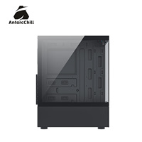 Boîtier AntarcChill Black Panoramic Dual Chamber ATX MATX ITX 240mm AIO USB 3.0 Verre Trempé OEM Direct Usine