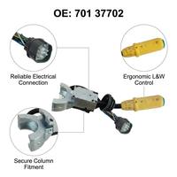 Interruptor Combinado Wanray para Retroexcavadora JCB 2CX 3CX 4CX, Interruptor de Luces y Limpiaparabrisas, Interruptor de Columna de Dirección 701 37702
