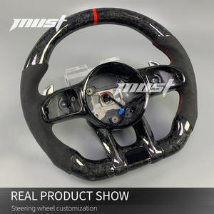 Volant en fibre de carbone forgé sur mesure pour Mercedes-Benz 2018-2021 G350 G550 C300 C63 <span class=keywords><strong>S</strong></span> <span class=keywords><strong>CLA</strong></span> GLA GLE GLS E300 S400 <span class=keywords><strong>A45</strong></span> GT <span class=keywords><strong>AMG</strong></span> - Product Image 3