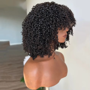 <span class=keywords><strong>Black</strong></span> Friday SDD 5x5 4x4HDClosureBurmese Pixie Curly 300% pelucas baratas calientes para mujeres PrePlucked Bleachedknot ChristmasGlueless peluca - Product Image 3