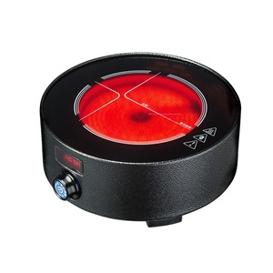 Mini Plaque Chauffante Électrique en Acier Inoxydable 500W à 2 Brûleurs, Contrôlée par Application, Sans Rayonnement, pour Hotpot, Théière, Chauffe-Eau, Lait - Product Image 1