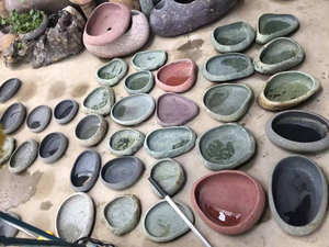 แจกันกระถางดอกไม้สไตล์หินสำหรับตกแต่งสไตล์หินธรรมชาติหรือเทขวดชา - Product Image 2