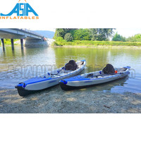 Ensemble de Kayak gonflable pour adultes, bateau de pêche, dérive, plongée sous-marine, avec pompe à Air, pour 2 passager