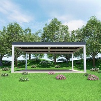 Pergolas Bioclimatiques à Lames Orientables en Alliage d'Aluminium Grande Taille à Colonnes Multiples pour Balcons Extérieurs et Jardins