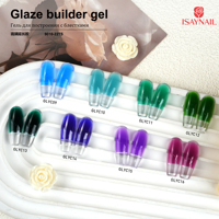 Gel de construction pour ongles Private Label Glaze, 16 couleurs, haute pigmentation, gel dur