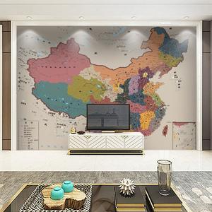 <span class=keywords><strong>Papier</strong></span> <span class=keywords><strong>peint</strong></span> floral imperméable pour bureau, salon, carte du <span class=keywords><strong>monde</strong></span> de Chine, fond de réception, murale culturelle pour étude - Product Image 2