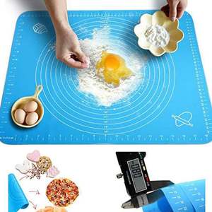 50*40 cm 패스트리 액세서리 실리콘 주방 롤링 매트 쿠키 케이크 베이킹 매트 도구 천공 베이킹 매트 - Product Image 3