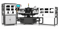 Presse à chaud pneumatique six postes pour transfert thermique sur T-shirts, plateau 16x20 pouces (40x50cm), machine carrousel automatique 220V/380V pour vêtements
