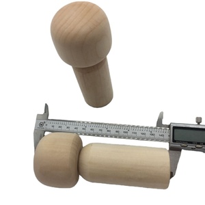 HOYE artigianato bambini casa delle bambole decorazione colore naturale pittura fai da te giocattolo bambola peg in legno - Product Image 4