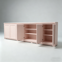 Edgy Luxe Cosmetics Boutique Featuring Tiered Open Shelves, Partial Enclosure Checkout, and Integrated LED Display Shelves