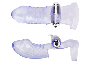 ชุดกระตุ้นอารมณ์แบบสั่นสะเทือนสำหรับผู้ชาย พร้อมปลอกครอบอวัยวะเพศชาย ของเล่นเซ็กส์สำหรับคู่รัก - Product Image 6