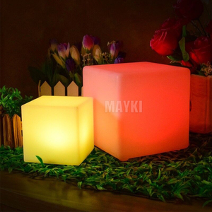 Hiện đại RGB Led Cube đồ nội thất 40x40 phát sáng nhựa Led Cube chiếu sáng Led Cube hộp Đèn cho ngoài trời trang trí trong nhà - Product Image 2