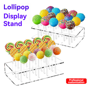 Su misura 15 fori portatile acrilico lecca-lecca espositore in acrilico trasparente <span class=keywords><strong>torta</strong></span> per Pop titolare e Candy espositore - Product Image 4