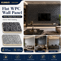 Panel de Pared Decorativo con Superficie Ondulada de Carbón de Bambú, Tablero Decorativo Brillante para Baño, Gimnasio, Spa, Decoración de Paredes