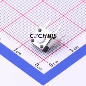 1825027-2 Tactile Switch Through hole Component (THT) Switch Single Pole Single Throw Round Button 1.6N Right Angle Insert - Product Image 1