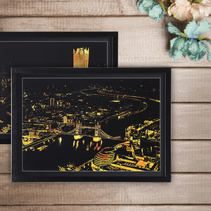 YUELU 40,6x28,4 cm DIY Kunsthandwerk Stadt-Nacht-Malerei Skizzenblock Kratzbilder Regenbogen-Kratzzeichnung für Erwachsene und Kinder - Product Image 4