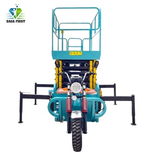 SAGA FIRST <span class=keywords><strong>Economy</strong></span>-triciclo eléctrico compacto Elevador de tijera hidráulico móvil Elevador de carga de almacén - Product Image 5