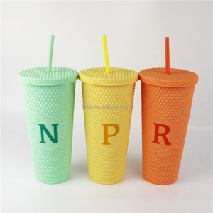 Bicchiere Termico con Glitter e Diamanti, Doppia Parete, Opaco, per Caff<span class=keywords><strong>è</strong></span> Freddo, Bocca Larga, Antigoccia - Product Image 1