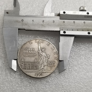 Copia 1906 statua americana della libertà moneta commemorativa da 1 dollaro fiaccolatore - Product Image 5
