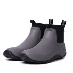 Bottes de pluie antidérapantes en caoutchouc doublées de néoprène YL3620 pour hommes - Chaussures de jardin d'extérieur été/hiver/automne - Product Image 1